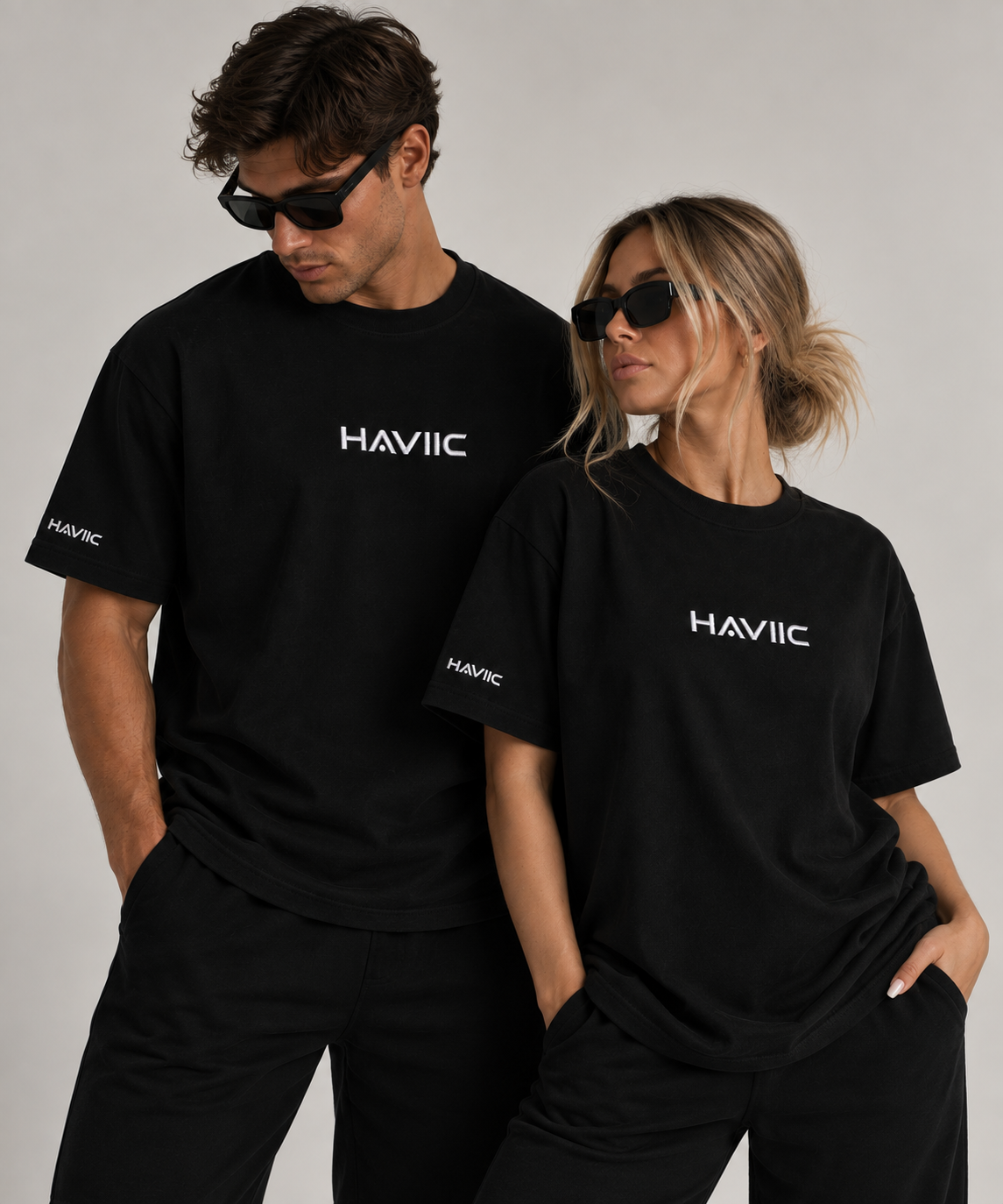 Uni-sex Haviic Black Tee